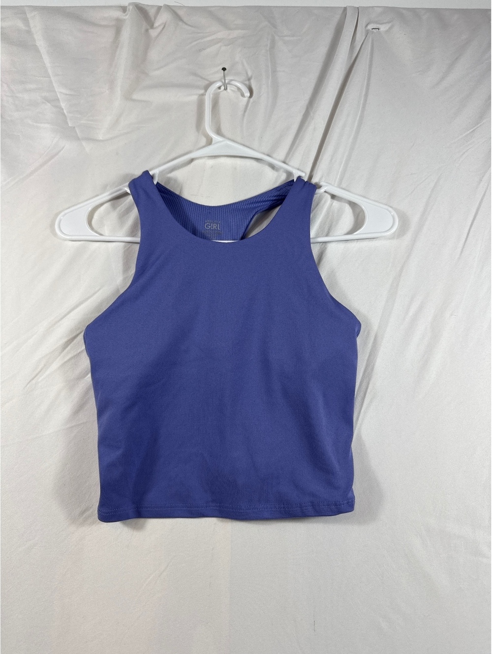 Athleta Girl Purple Racerback Crop Tank Top Size L/12